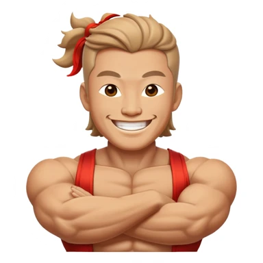 Smiling photo realistic enchanting Chinese tan god sticker