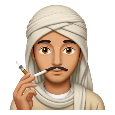 Arab hamburger smoking pot sticker