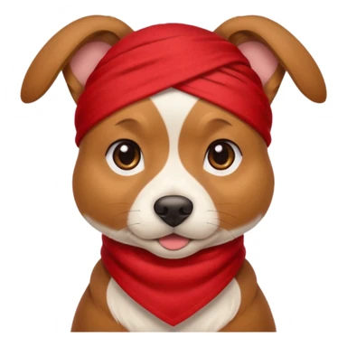Dog with red Bandannas sticker