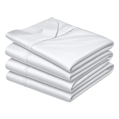 neatly folded bed sheets sticker