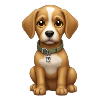 Dog type: Duck catcher's small dog sticker
