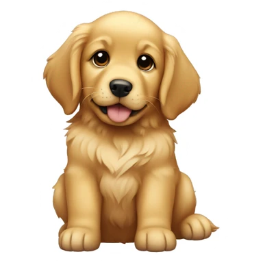 golden retriever puppy sticker