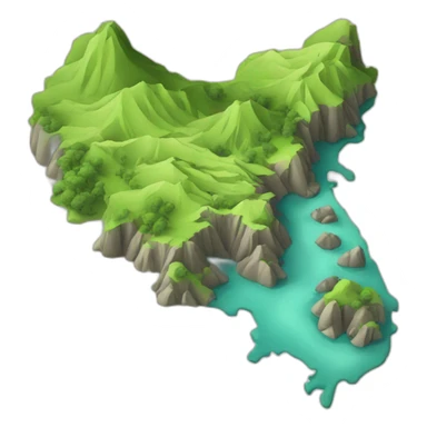 Three dimension, Taiwan map sticker