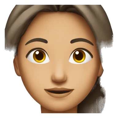 Brunette girl fitness sticker