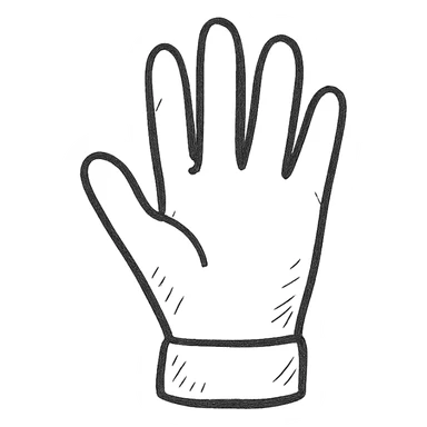 single glove sticker