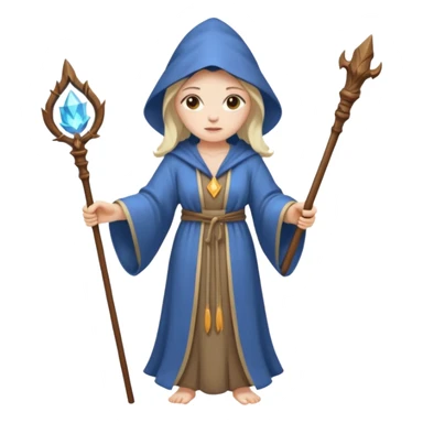 AI female wizzard sticker