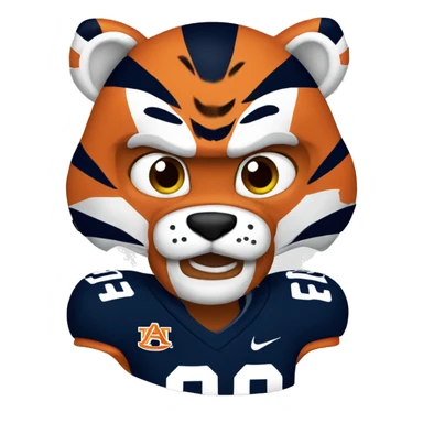 Auburn tiger football sticker