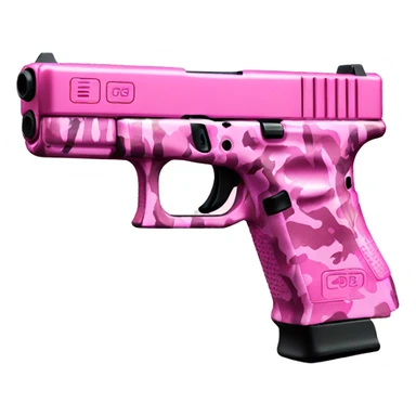 Pink camo Glock  sticker