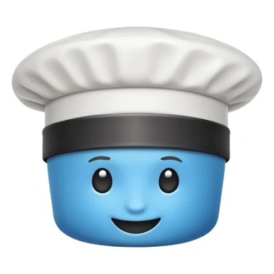no person just a cooking hat icon sticker