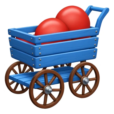 cart 98% blue 2% red sticker