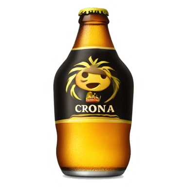 Corona negra beer sticker