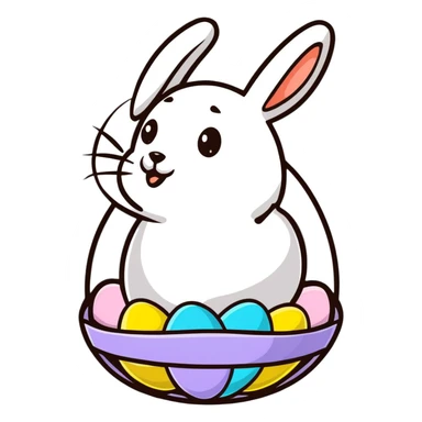 Easter sticker sticker