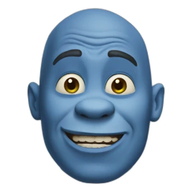 Blue Shrek sticker