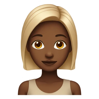portrait of a brown skinned girl sticker
