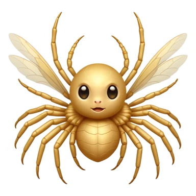 cute angel spider sticker