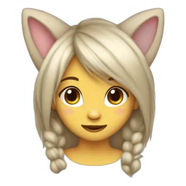 furry girl sticker