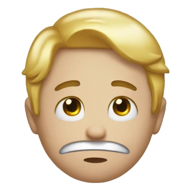Crying emoji with halo on top sticker