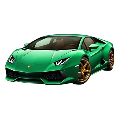 dark emerald lamborghini sticker