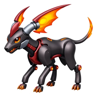 Houndoom-Genesect-Pokémon-Fakémon-hybrid-creature sticker