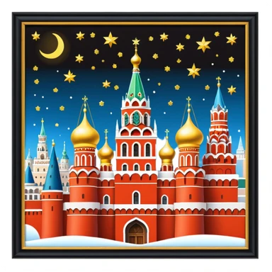 kremlin. moscow. New Year. aesthetic  sticker