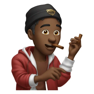 Bladee holding a cigars  sticker