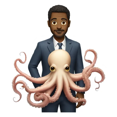 A man with an octopus body sticker