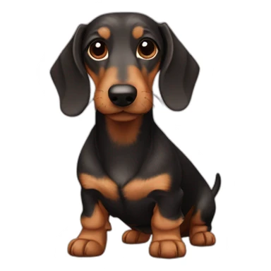 Wire haired dachshund sticker