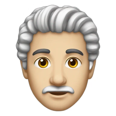 Armenian king, young, white skin, Armenian features, traditional sticker