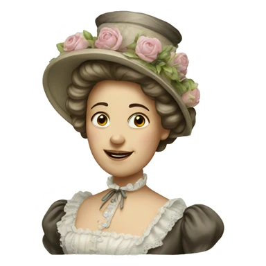 Victorian lady with soap sticker