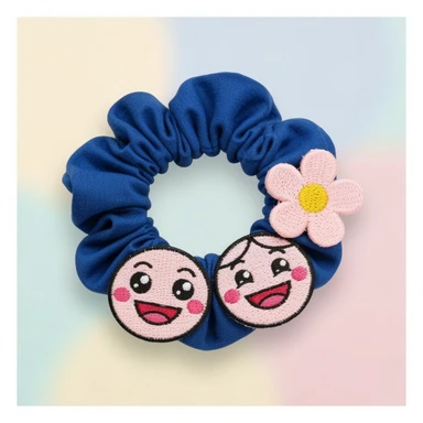 kpop friendship scrunchie, cute, expressive, minimal sticker