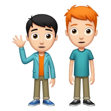 Phineas and Ferb cartoon sticker