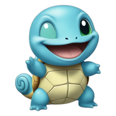 Happy squirtle sticker