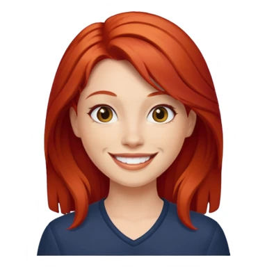 je veux un emoji femme rousse  sticker