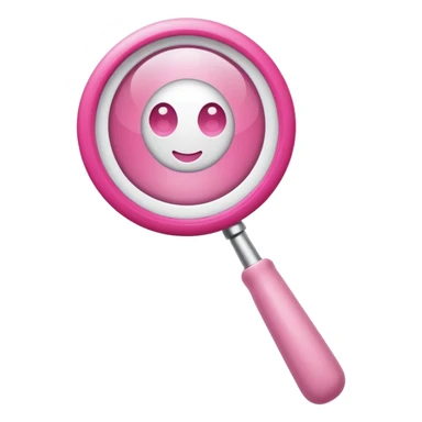 mix light pink dark pink and white girly wifi internet with a magnifying glass sticker