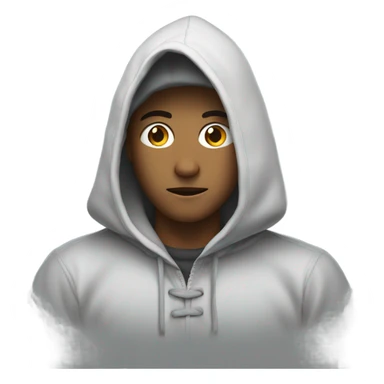 guy with hood  sticker