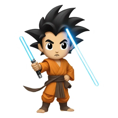 Goku as a padawan sticker