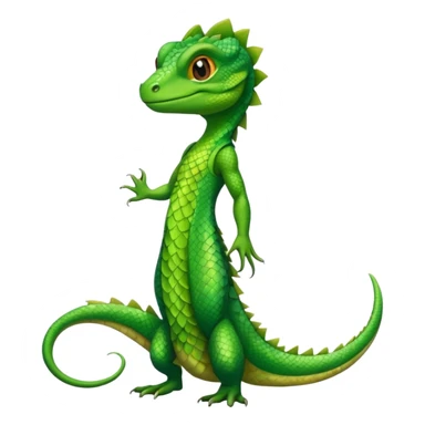 Lizard in dress sticker