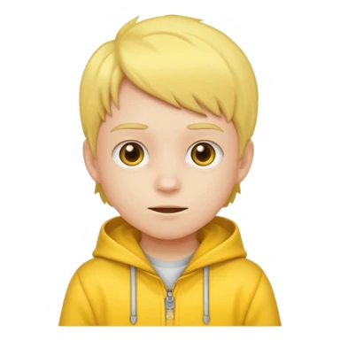 kid with yellow clothes sticker