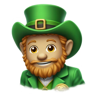 Leprechaun Holding a football  sticker