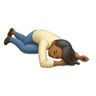 Woman who is fainting sticker