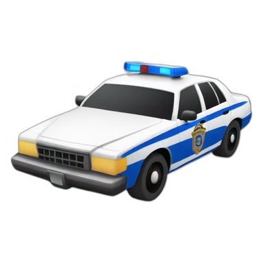 Furious police car sticker