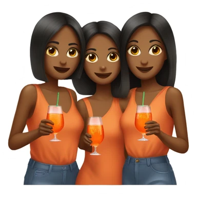 three Girls drinking Aperol Spritz  sticker