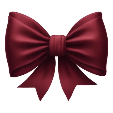 Dark velvet red bow sticker