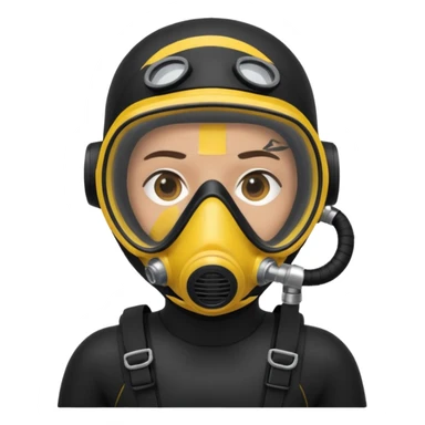 scuba diver sticker