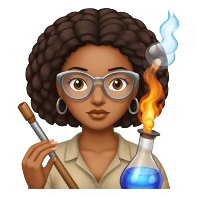Glass Blower black woman sticker