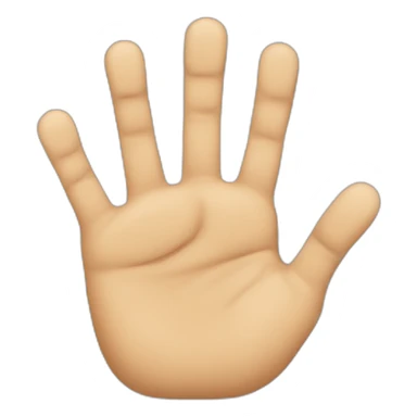 seven fingered hand sticker