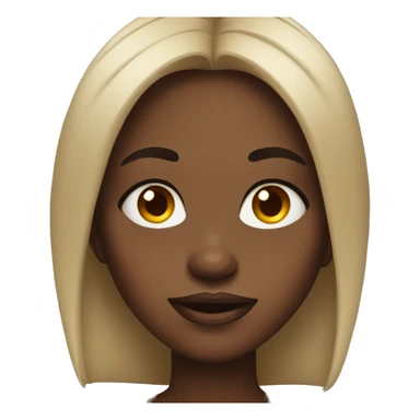 Black girl rolling eyes  sticker