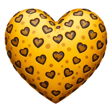 Leopard heart  sticker