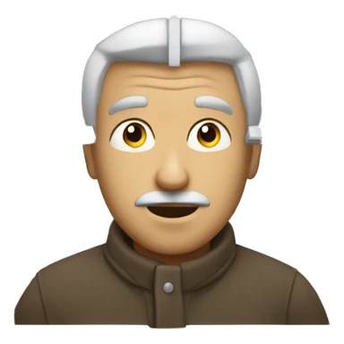 man looking out window sticker