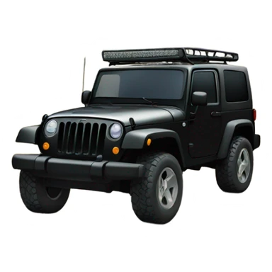 Black jeep in the mountains  sticker